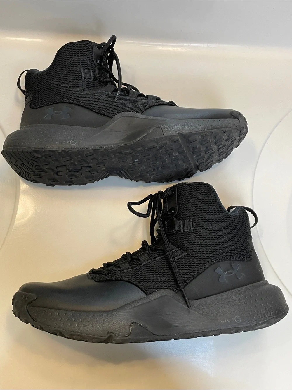 Under Armour Men’s Stellar Mid Tactical Micro G Combat Outdoor Black Boots